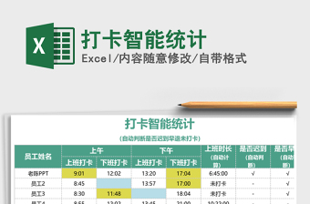 2025年打卡智能统计