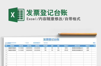 2025年发票登记台账