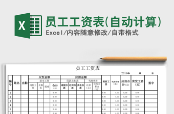 2025年员工工资表(自动计算)