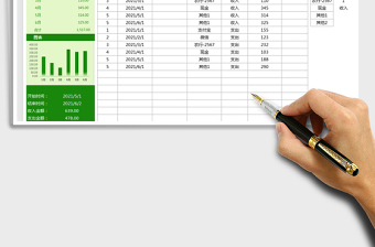 2025财务收入支出现金日记账免费下载