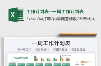 2025工作计划表-一周工作计划表免费下载