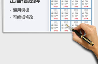 2025房产中介房屋出售信息牌免费下载