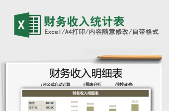2025财务收入统计表免费下载