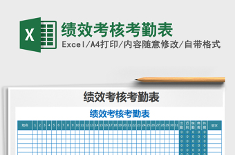 2025绩效考核考勤表免费下载
