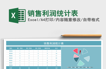 2025销售利润统计表免费下载