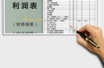 2025财务报表-利润明细表免费下载