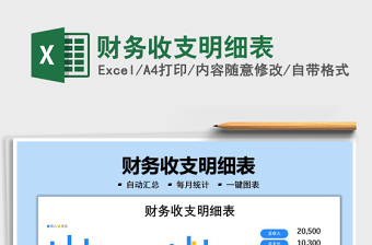 2025财务收支明细表免费下载
