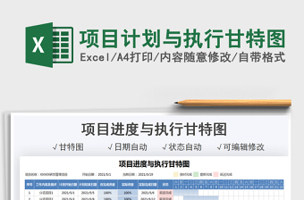 2025项目计划与执行甘特图免费下载