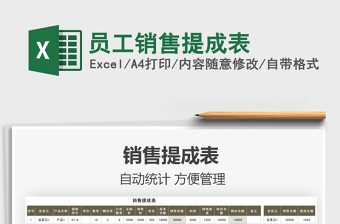 2025员工销售提成表免费下载