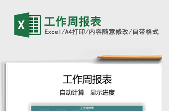 2025工作周报表免费下载