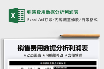 2025销售费用数据分析利润表免费下载
