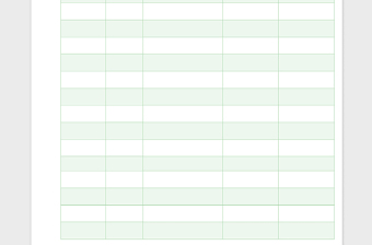 2025简约浅绿色学生外出登记表免费下载