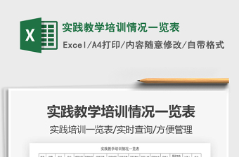 2025实践教学培训情况一览表免费下载