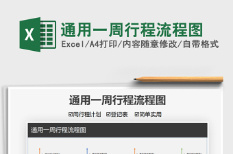 2025通用一周行程流程图免费下载