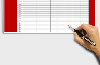 2025发票移交明细登记表（A4横版，可直接打印）-红01免费下载