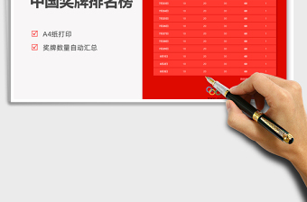 2025大红色东京奥运会中国奖牌榜免费下载