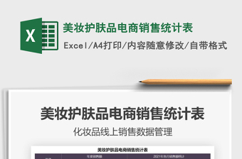 2025美妆护肤品电商销售统计表免费下载