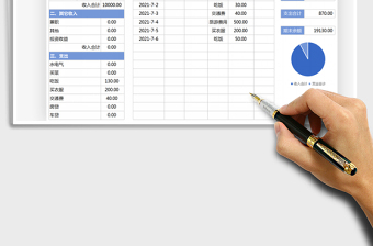 2025财务收支表（自动计算）免费下载