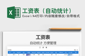 2025工资表（自动统计）免费下载