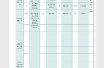 2025简约浅青色考试日程安排表免费下载