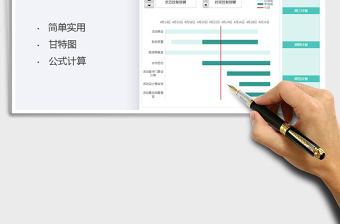 2025工作计划表-甘特图免费下载