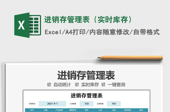 2025进销存管理表（实时库存）免费下载