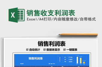 2025销售收支利润表免费下载