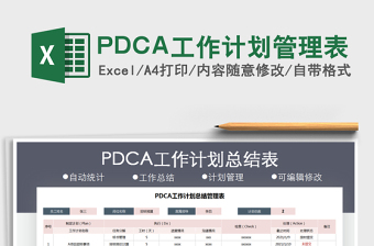 2025PDCA工作计划管理表免费下载