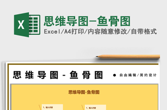 2025思维导图-鱼骨图免费下载