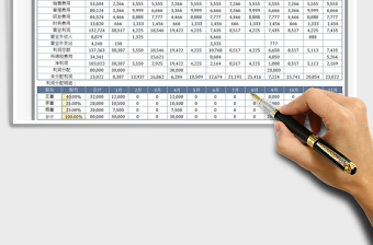 2024利润表及股东利润分配明细表exce表格