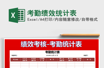 2025考勤绩效统计表免费下载