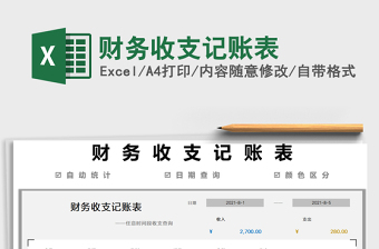 2025财务收支记账表免费下载