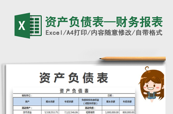 2025资产负债表—财务报表免费下载