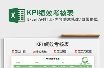 2025KPI绩效考核表免费下载