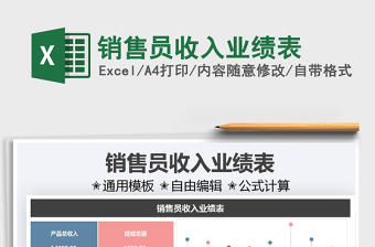 2025销售员收入业绩表免费下载