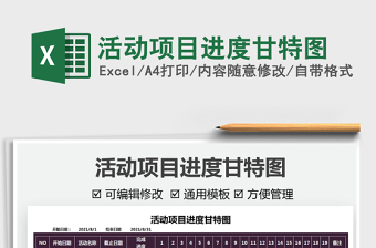 2025活动项目进度甘特图免费下载
