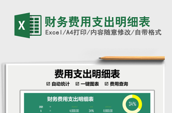 2025财务费用支出明细表免费下载