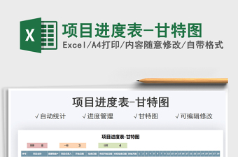 2025项目进度表-甘特图免费下载