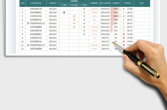 2025工作计划表-分阶段提醒免费下载