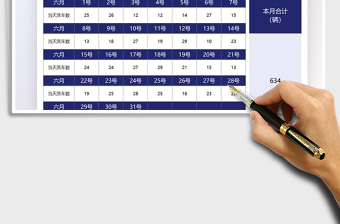 2025汽车美容每日洗车数量统计表免费下载