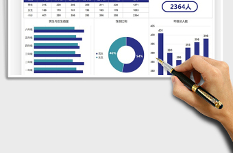 2025小学男女人数图表数据模板免费下载