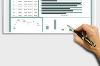 2025下半年销售业绩完成率分析表免费下载