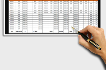 2025财务报表-收付款明细免费下载