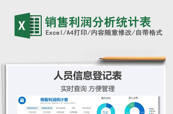 2025销售利润分析统计表免费下载