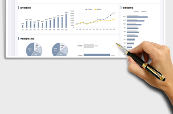 2024年度销售数据可视化面板exce表格
