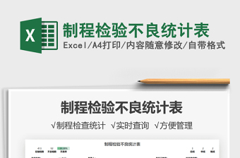 2025制程检验不良统计表免费下载