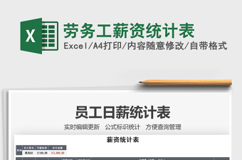 2025劳务工薪资统计表免费下载