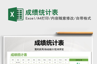 2025成绩统计表免费下载