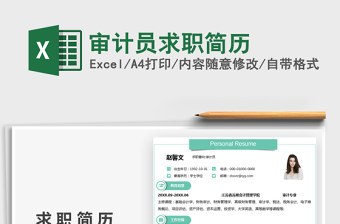 2025审计员求职简历免费下载
