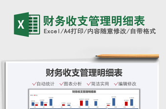 2025财务收支管理明细表免费下载
